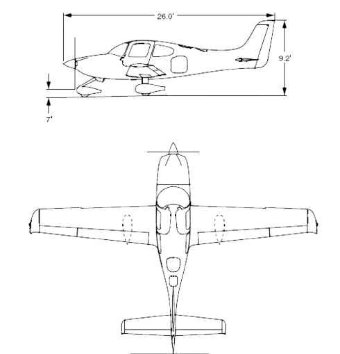Cessna 182 Skylane dimensions
