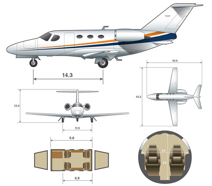 Cessna Citation M2 specifications