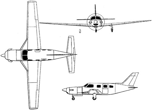 Piper PA-46 dimensions