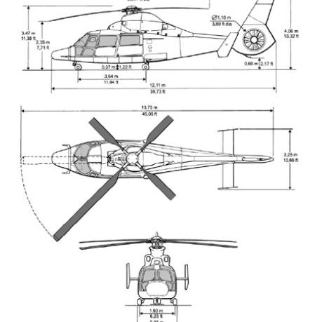 Airbus H160 dimensions