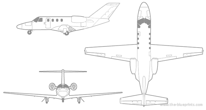 Cessna Citation Jet 1 dimensions