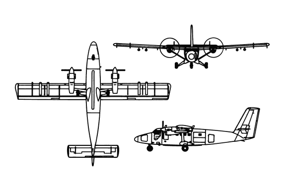 Viking DHC-6 Twin Otter dimensions
