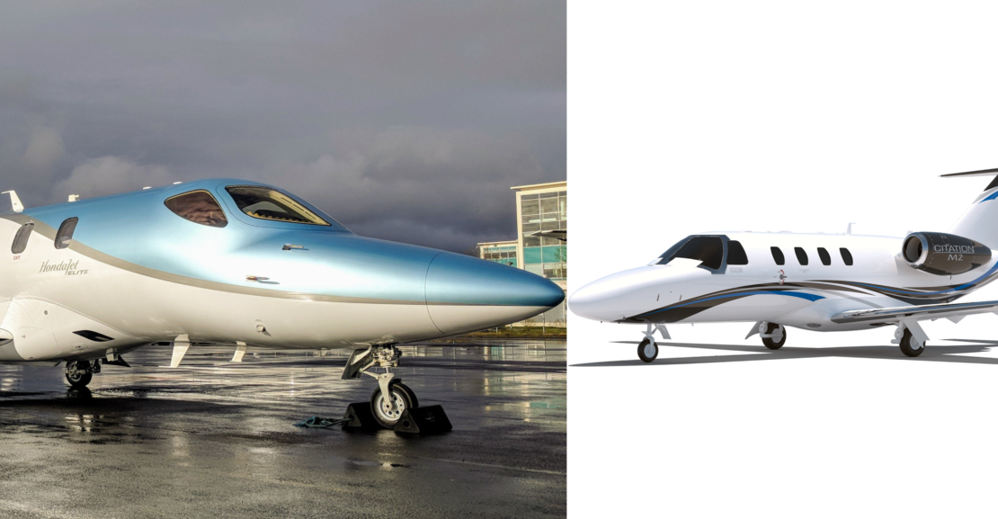 Hondajet Elite VS Cessna Citation Jet/M2